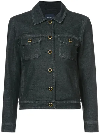 Khaite Mia jacket - women - Cotton/Polyurethane - XS-S - Black