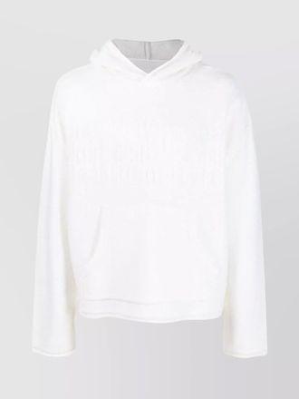 Maison Margiela virgin wool blend knitted cropped hoodie