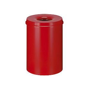 EKO V-part - Papelera De Seguridad Acero Autoextinguible Capacidad 30 L