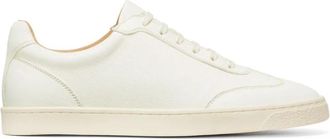 Brunello Cucinelli Off-White Leren Sneakers voor Mannen - Heren - Sneakers - Wit - 45 EU - Schoenen
