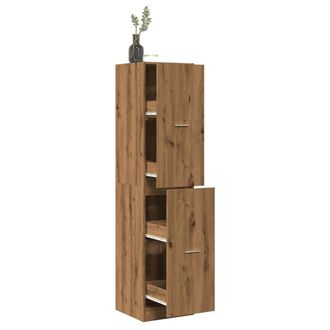 Berkfield Home Apothecary Cabinet&not;Artisian Oak 40x41x174.5 cm Engineered Wood in Brown