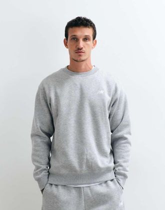New Balance felpa essential in pile grigia-Grigio
