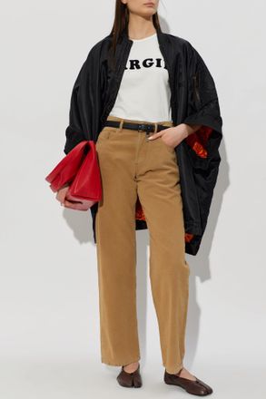 Maison Margiela T-shirt With Logo, Womens, White