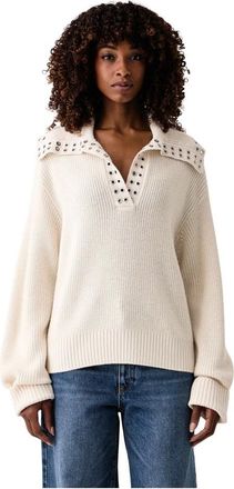 Patrizia Pepe Maglia con scollo a V - - Knitwear - Donna - Beige - S