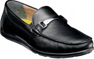 Florsheim Mens Draft Moc Toe Bit Driver Shoes In Black