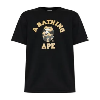 A Bathing Ape T-Shirts, male, Black, Size: 2XL Logo-printed T-shirt
