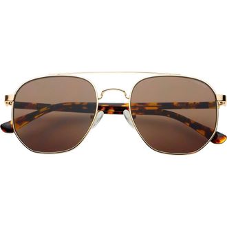 Freyrs Eyewear Austin Square Unixes Sunglasses in Gold /Brown at Nordstrom