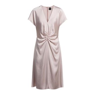 HUGO BOSS Dames, Jurken, Roze, Maat: XL Viscose