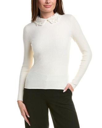 Carolina Herrera Wool Woven Sweater