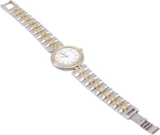 Herm&egrave;s Pre-owned Profile Quartz Horloge - Dames - Vintage Horloges - Wit - ONE Size - Vintage
