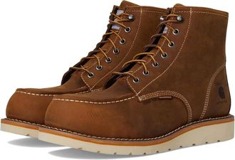 Carhartt Work in Progress Mens Carhartt Brown 6 Waterproof Moc Nano Toe Wedge Work Boots HAWK1315