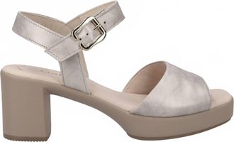 Gabor Womens Platform Sandal In Cloudy Metallic Puder