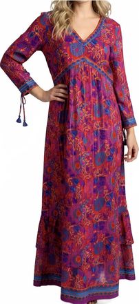 La Plage Sarah Maxi Dress In Floral Multi