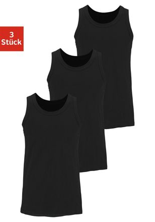 H.I.S Tanktop »Unterhemd für Herren« Packung, 3 Stk. tlg. mit Rundhals aus Baumwolle