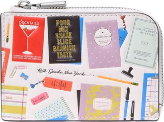 Kate Spade New York Best Seller Mini Zip Card Case in Cream Multi at Nordstrom
