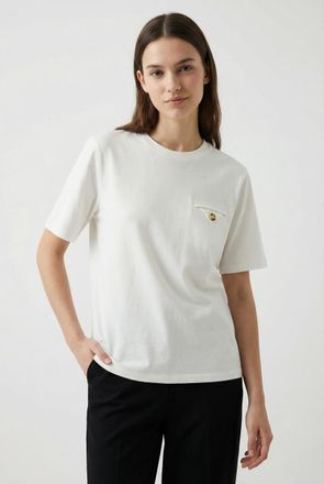 Vero Moda T-Shirt VERO MODA VMULLA CATY SS TOP JRS GA, Damen, Gr. XL, snow wei&szlig;, Jersey, Obermaterial: 100% Baumwolle, unifarben, regular fit normal, Rundhals, 