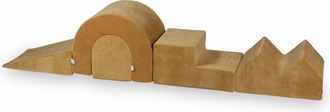 OEM Parque Infantil De Espuma Suave Color Caramelo, 5 Piezas