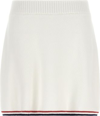 Brunello Cucinelli White Cotton Long Womens Skirt