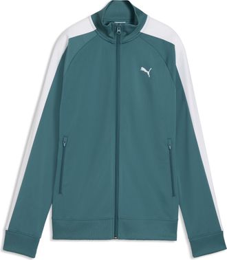 Puma Trainingsjacke PUMA T7 FOUNDATION POLY TRACK JACKET, Damen, Gr. XL, emerald ice, Trikot, Obermaterial: 100% Polyester, unifarben, regular fit normal, 