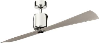 Elstead Lighting Ventilador de techo 152 cm acero n&iacute;quel pulido