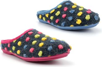 Generic Womens Slip On Slippers Size 3 Ladies Comfort Slippers Size 5 Slip On Slipper Womens Memory Foam Slipper Memory Foam Comfort Sizes 3-9 Fuchsia/Blue 8 