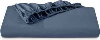 Bare Home 100% Organic Cotton Percale Cooling Fitted Sheet in Bering Sea at Nordstrom, Size California King