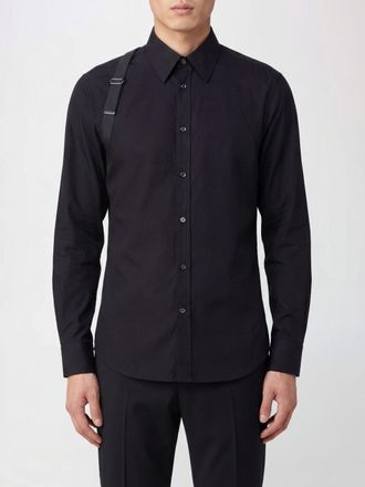 Alexander McQueen McQueen Camicia in misto cotone con fettuccia