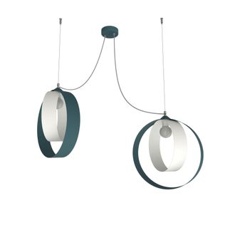 Lumicom Shell L&aacute;mpara De Techo 2 Luces Bicolor Matt