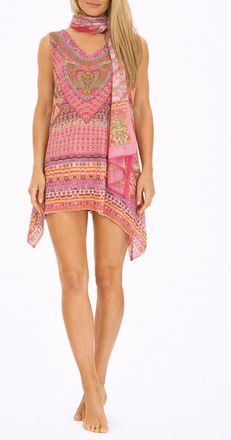 Ranee&rsquo;s Print Poncho in Pink at Nordstrom Rack