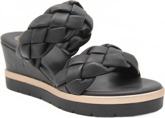 Ex&eacute; Womens Ipanema Wedge Sandals In Black