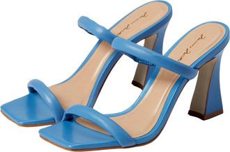 Massimo Matteo Christie Heeled Sandal Denim MM-467003-079 Womens