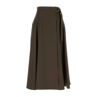 Burberry Dames, Rokken, Bruin, Maat: XS Wol