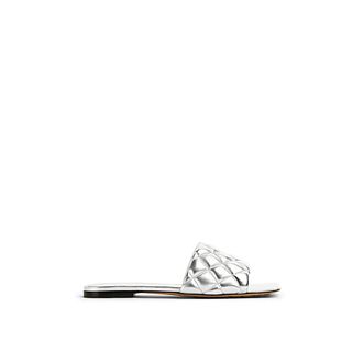 Bottega Veneta Sliders, female, Gray, Size: 6 US Stylish Slides for Everyday Comfort