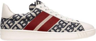 Bally Wiky Stripe Pattern Jacquard Sneakers, Brand Size 36.5 ( US Size 6 )