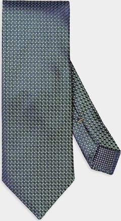 Eton Men & apos;s Geometric Jacquard Silk Tie