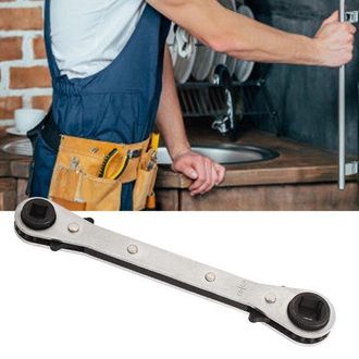 OEM Llave De Carraca Para Servicio, Llave Para Aire Acondicionado, Reparaci&oacute;n De Aire Acondicionado, Doble Cara Reversible, De 3/16 A 3/8 De Pulgada