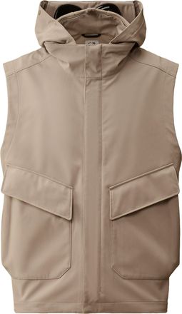 C.P. Company Sleeveless Gilet with High Collar and Built-in Goggles