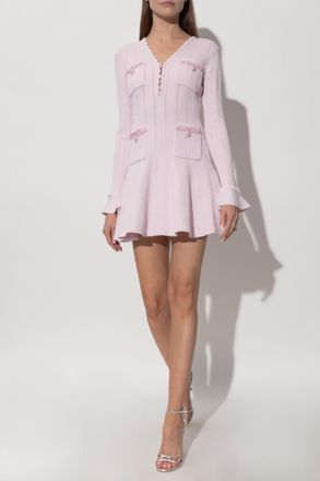 Self Portrait Dress With Decorative Beads, Womens, Pink