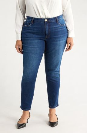 Kut from the Kloth Reese Fab Ab Ankle Slim Straight Leg Jeans in Attain at Nordstrom, Size 14W