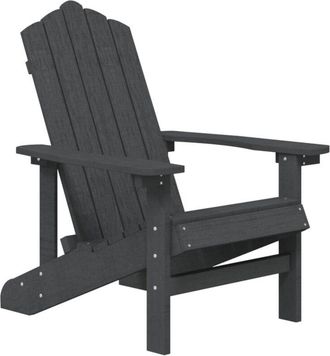 vidaXL Garden Adirondack Chair HDPE Anthracite vidaXL