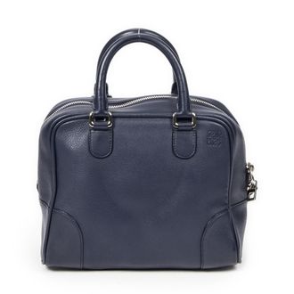 Loewe Pre-owned Womens Medium Amazona 75 Handbag - Blue/Navy - One Size