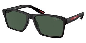 Prada PS 05YSF Asian Fit DG006U Mens Sunglasses Black Size 58