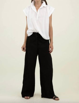 A Shirt Thing Liv Cabo Short Sleeved Shirt In White