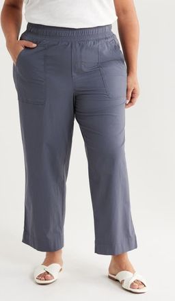 Wit & Wisdom Skyrise Patch Pocket Straight Leg Pants in Shadow at Nordstrom, Size 1X