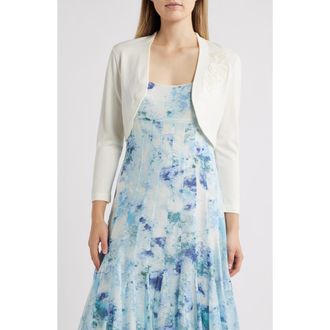 Kay Unger Kelly Embellished Cardigan in Ivory at Nordstrom Rack, Size Medium