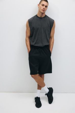 H&M Loose-fit sports shorts with drymove in Black at Nordstrom, Size Xx-Large