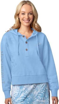 Margaritaville Womens Margaritaville Blue Detroit Lions Island Dream Solid Pullover Hoodie at Nordstrom, Size Small