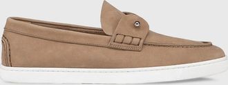 Christian Louboutin Men & apos;s Chambeliboat Nubuck Boat Shoes