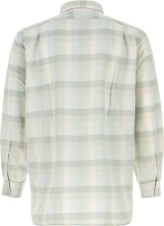 Nanam&iacute;ca Unisex Embroidered Cotton Blend Oversize Shirt Lightkhaki Polyester Gray