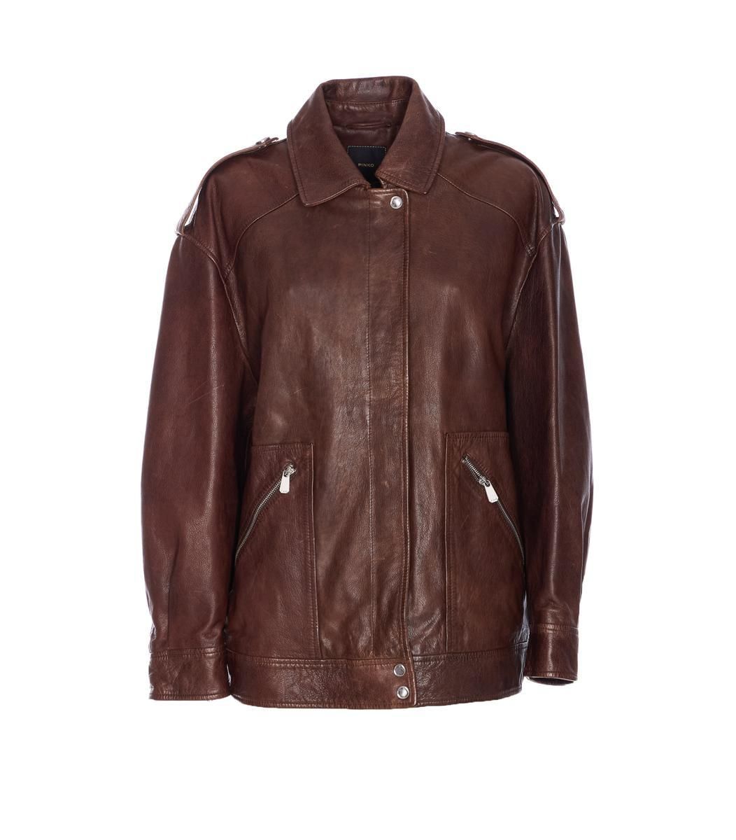 HUMAHUACA100180A14IL44 PINKO ジャケット Jackets BROWN Women